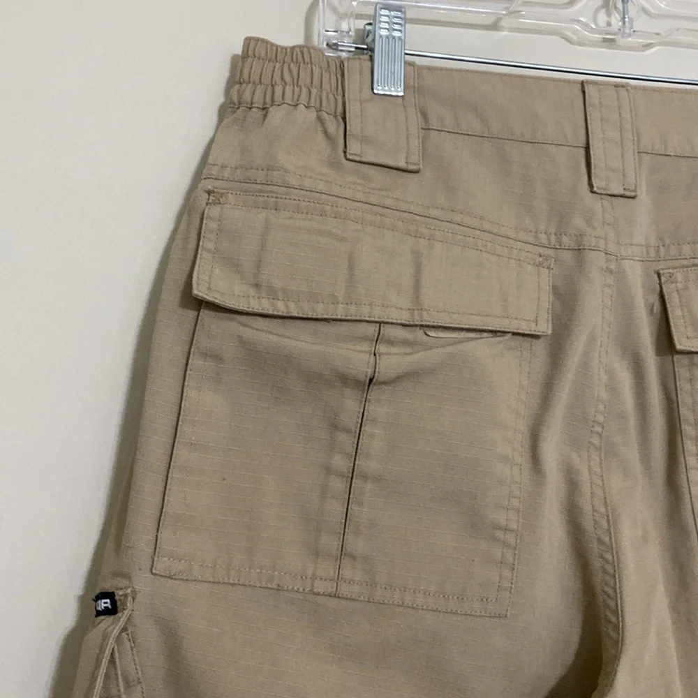 CQR Men's Cargo tactical Pants Tan hiking outdoor camping fishing 34X32 casual
